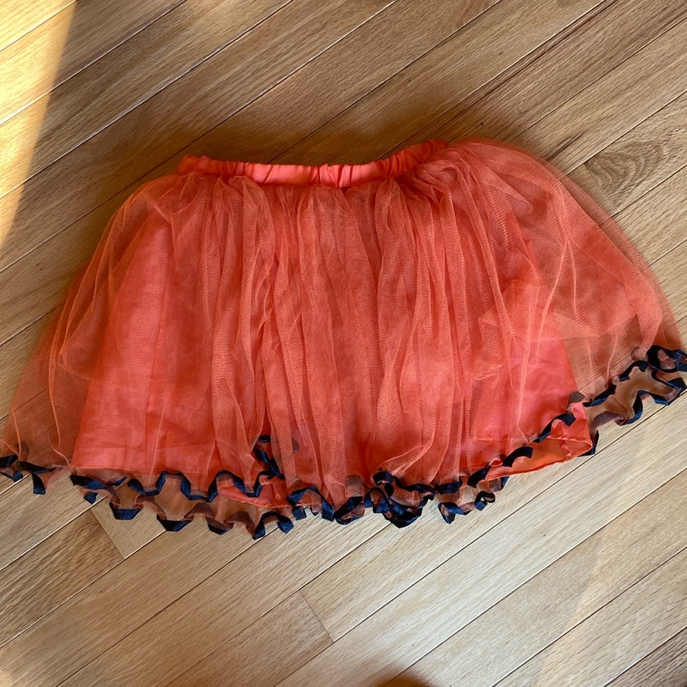 Orange and black Halloween tutu